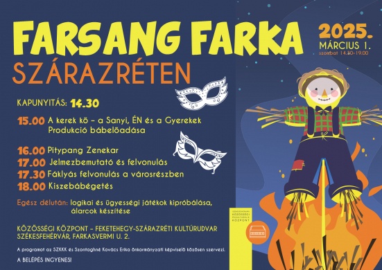 Farsang Székesfehérvár 2025. Programok, események, rendezvények