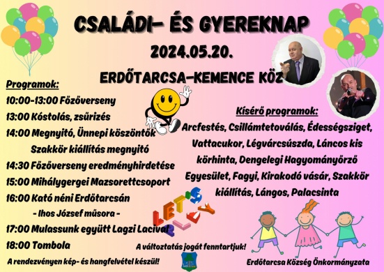 Családi- és Gyereknap Erdőtarcsa 2024
