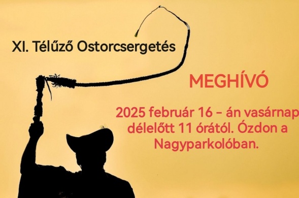 Ostorcsergetés 2025 Ózd. Télűző ostorcsergetés