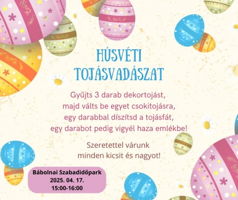Húsvéti tojásvadászat Bábolna 2025