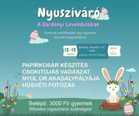 Gárdonyi húsvéti programok 2025. Események, rendezvények