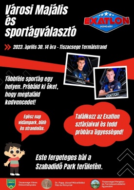 Majális Tiszacsege 2023. Városi Majális és sportágválasztó