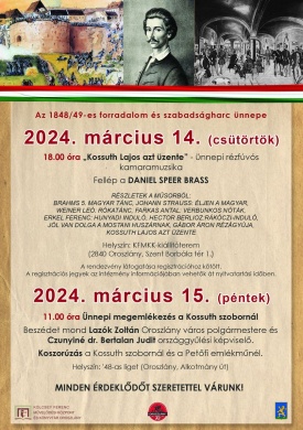 Március 15 Oroszlány 2022. Az 1848/49-es forradalom és szabadságharc ünnepe