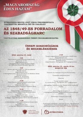 Március 15-i programok Nyíregyháza 2023