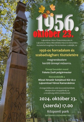 2024. október 23. Lajosmizse. Ünnepi programok