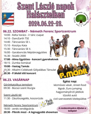 Szent László Napok Halásztelek 2024