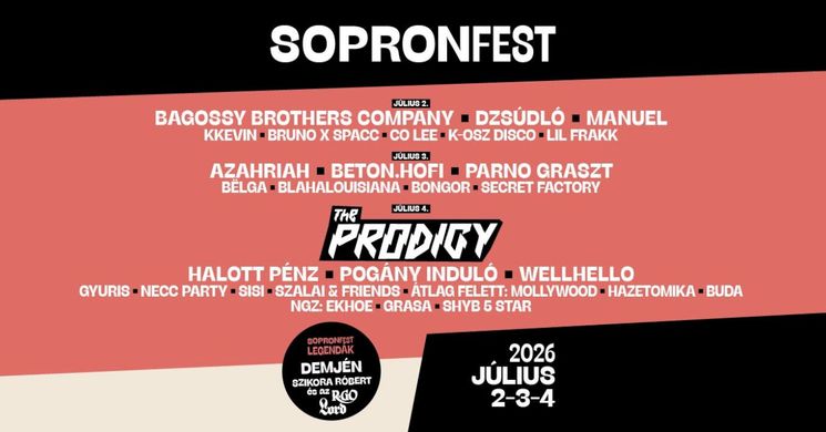 SopronFest 2026 - Gyakran ismételt kérdések