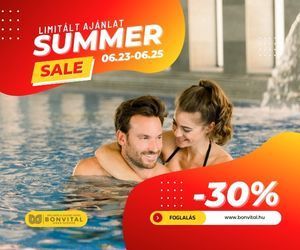 Summer sale Hévízen- 30% kedvezmény a Bonvitalban