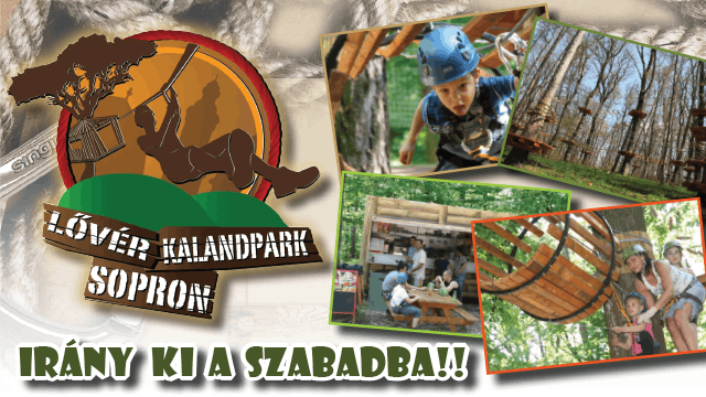 Lővér Kalandpark, családi program, szülinap, csapatépítés, osztálykirándulás