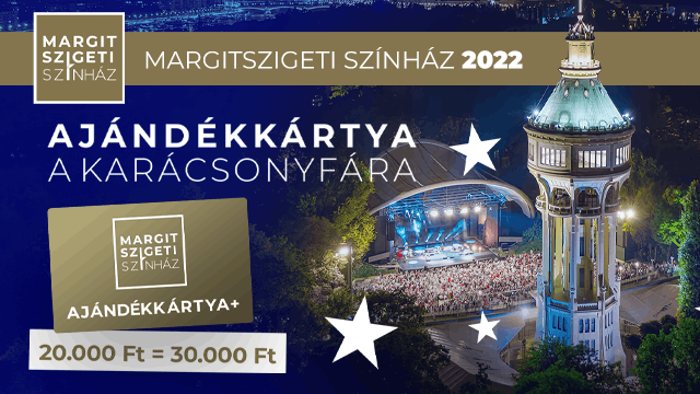 Margitszigeti Színház Ajándékkártya - ADVENTI BELÉPŐ A NYÁRBA