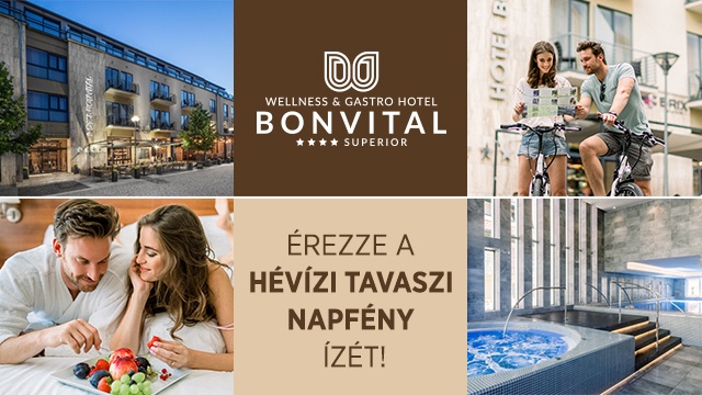 Wellness pihenés Hévíz felnőttbarát szállodájában  - BONVITAL WELLNESS & GASTRO HOTEL