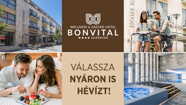 Wellness pihenés Hévíz felnőttbarát szállodájában  - BONVITAL WELLNESS & GASTRO HOTEL
