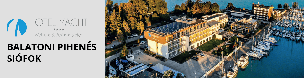 Yacht Hotel Siófok - 1000 m2-es panorámás wellness részleg