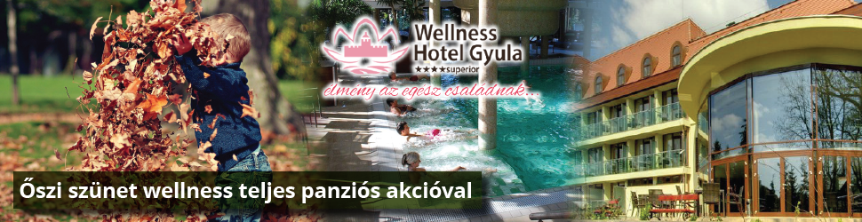 Őszi wellness kikapcsolódás Gyulán - kedvező árakon teljes panziós akcióval!