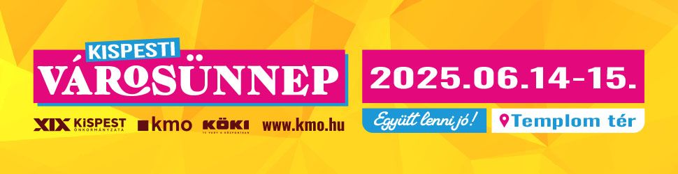 Újra Kispesti Városünnep!  Remek hangulatú családi program, sztárfellépők egész hada, kirakodóvásár, kulturált vendéglátás.