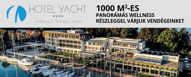 Yacht Hotel Siófok - 1000 m2-es panorámás wellness részleg