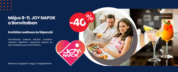 Joy napok május 11-18. között a hévízi Bonvitalban - akár 40% kedvezmény