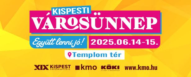 Újra Kispesti Városünnep!  Remek hangulatú családi program, sztárfellépők egész hada, kirakodóvásár, kulturált vendéglátás.