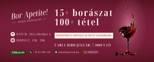Bor Apetite - Sétáló borkóstoló a hévízi Bonvitalban