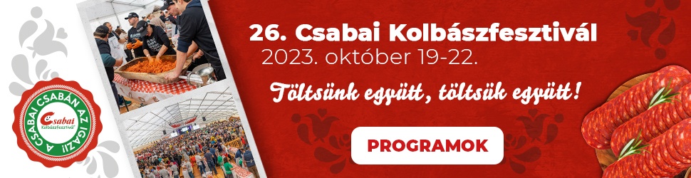 Csabai Kolbászfesztivál - SZTÁRFELLÉPŐK EGÉSZ SORA ÉRKEZIK AZ IDEI CSABAI KOLBÁSZFESZTIVÁLRA