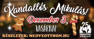 Nem kell Lappföldre utazni - A Veresegyházi Medveotthonba is jön a Mikulás!
