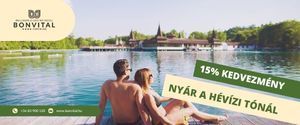 Nyári pihenés a Hévízi-tónál 15% kedvezménnyel