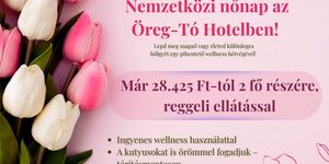 Nőnapi wellness hétvége Tatán, kedvezményes romantikus pihenés az Öreg-tó Hotelben