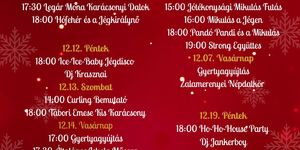Karácsony Zalakaros 2025. Ünnepi programok