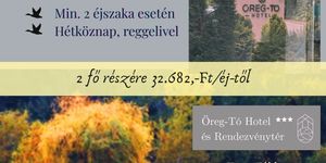 Hétköznapi kikapcsolódás Tatán, őszi wellness pihenés félpanzióval az Öreg-tó Hotelben