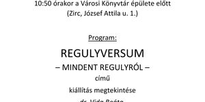 Zirci Városi Könyvtár programok 2025