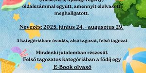 Olvasópályázat Zircen, a Békefi Antal Városi Könyvtárban 2025