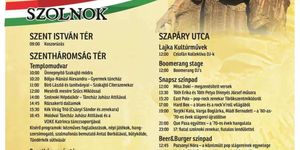 Szent István Napok Szolnok 2025. Ünnepi programok, események, rendezvények