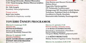 2026. március 15. Keszthely - Ünnepi programok az 1848-49-es forradalom és szabadságharc tiszteletére