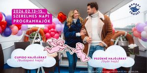 Valentin-napi sétahajózás 2026 Budapest. Romantika pezsgővel és koktélokkal