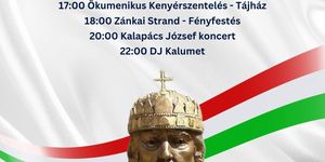 2025. augusztus 20. programok Zánka. Államalapítás ünnepi események