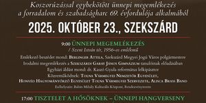 2025. Október 23. Szekszárd, Ünnepi megemlékezés az 1956-os a forradalom és szabadságharc emlékére