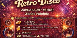 Farsang Zánka 2026 - Farsangi Retro Disco