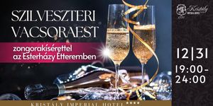 Szilveszteri vacsora Tata 2025. Szilveszteri büféasztalos vacsora zongorakísérettel az Esterházy Étteremben