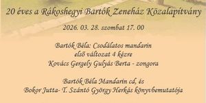 Rákoshegyi Bartók Zeneház koncertek, programok, rendezvények 2026 Budapest