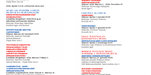 Szarvasi programok 2026 - Események és rendezvények