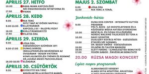 Almavirág Fesztivál 2026 Rácalmás - Egészséghét programok