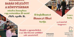 Lajosmizse könyvtár program 2026 - Mozgásos babás délelőtt
