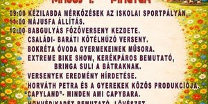 Majális Tompa 2026 - Családi majális