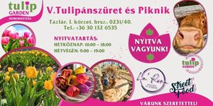 Tulipánszüret Tázlár 2026 - Homokhátsági tulipánszüret és piknik a TulipGardenben