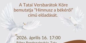 Pálma Rendezvényház program Tata 2026 - Ismeretterjesztő előadások, irodalmi és zenés estek