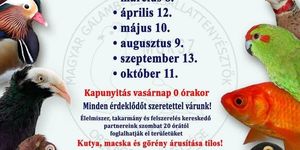 Kisállatbörze Monor 2026 - MGKSZ Kisállatvásár Monoron