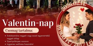 Valentin wellness pihenés gyertyafényes vacsorával Tatán, az Öreg-tónál