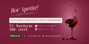 Brix Bistro program Hévíz 2025. Bor Apetite - Sétáló borkóstoló