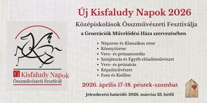 Összművészeti Fesztivál Győr 2026 - Új Kisfaludy Napok