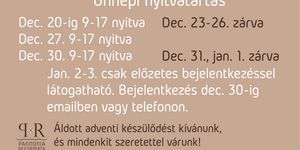 Pannonia Reformata Múzeum programok 2025 / 2026 Pápa